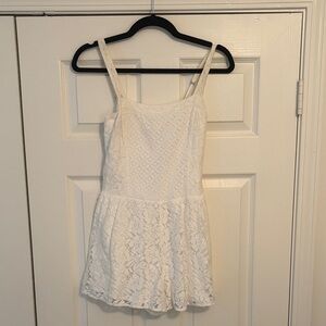 Abercrombie & Fitch White Lace Romper